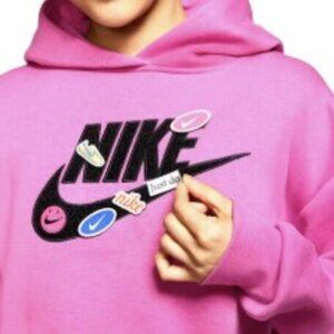 Nike icon clash fleece Embroidered  swoosh hoodie NWT
